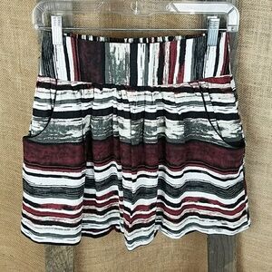 Charlotte Russe women XS linen Tulle skirt pockets Costal Cowgirl Boho Beach